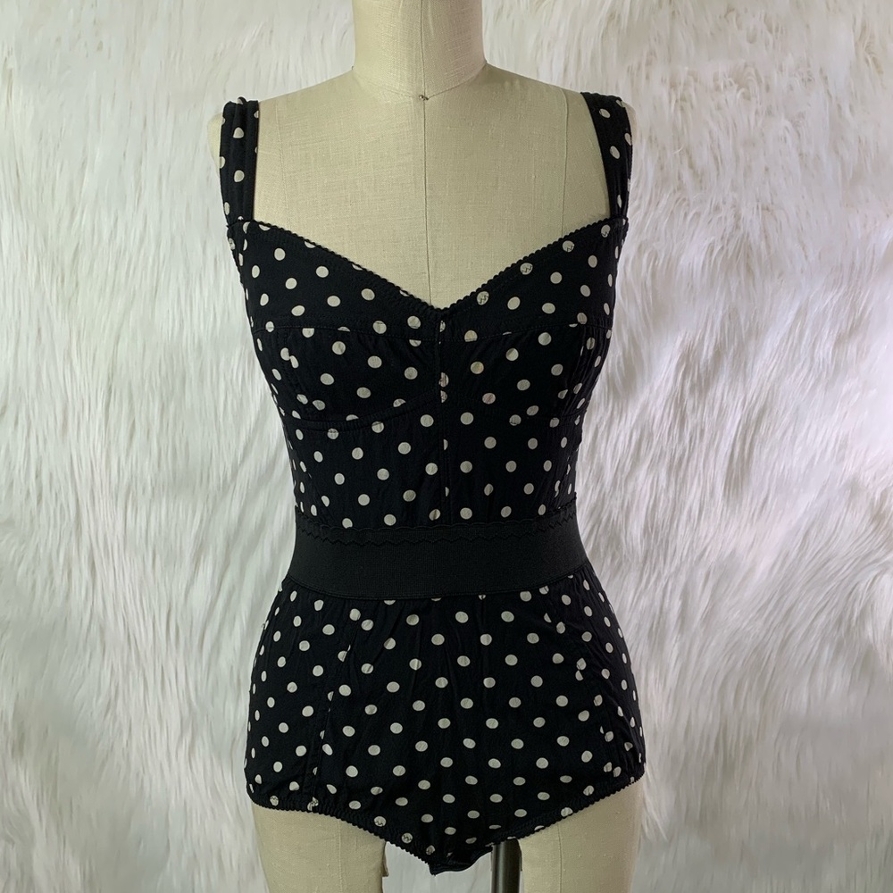 Dolce & Gabbana polka dot swimsuit bodysuit Sz 4/6
